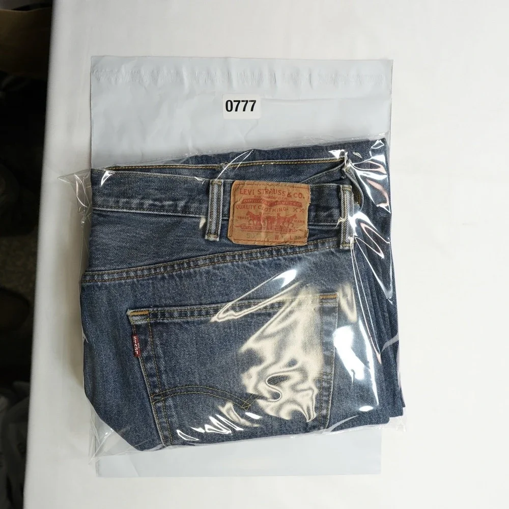 Levi's 501 Jeans‎ Mens 40X30 (39X29) Blue Denim Straight Fit Button Fly Pants